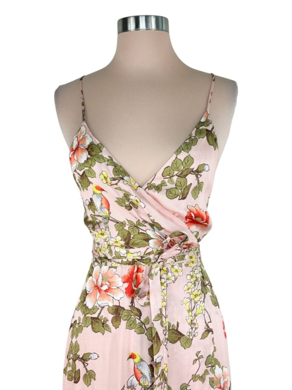 Majorelle Cubano Maxi V-Neck Strappy Back Bellbird Floral Wrap Dress NWT New S - Picture 5 of 7